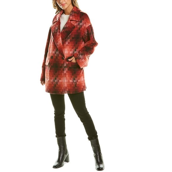 Avec Les Filles Midlength Wool-Blend Jacket - Picture 3 of 6